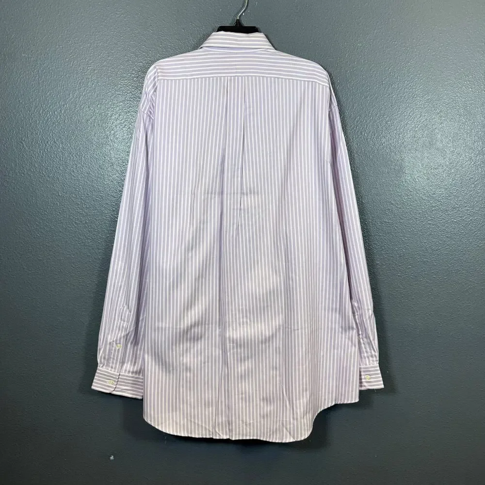 Ralph Lauren XXL men’s pink/white striped Kiawah long sleeve shirt NWT